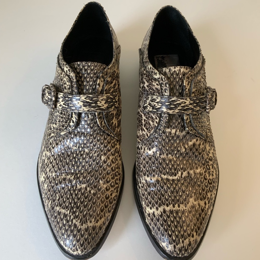 Dolce Vita Python Print Leather Loafer, Size 9 - image 1